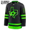 Børn NHL Dallas Stars Trøje 2024-25 Fanatics Premium Jason Robertson Sort Tredje